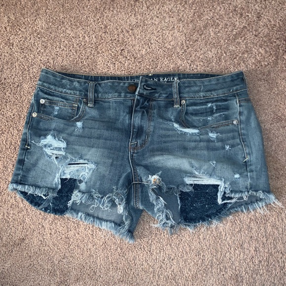 blue jean shorts - Picture 1 of 2